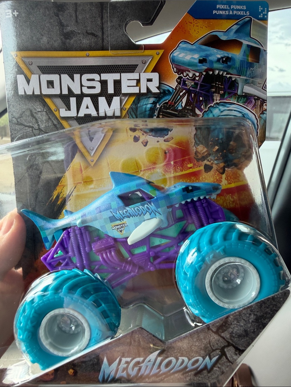 Monster Jam Megalodon Monster Truck Toy - Pixel Punks - Punks A Pixels